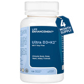 Life Enhancement frasco frontal mostrando 120 cápsulas y claridad de uso