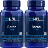 Life Extension frasco frontal del pack de boro con beneficio de suministro prolongado