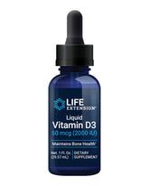 Life Extension envase frente mostrando etiqueta y volumen 29.57 ml beneficios claros