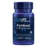 Life Extension envase frontal de Pyridoxal 5'-Phosphate mostrando dosis clara y beneficio