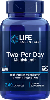 Life Extension frasco frontal mostrando etiqueta y cantidad 240 cápsulas, confianza visual