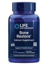 Life Extension frasco Bone Restore frente mostrando etiqueta y beneficios