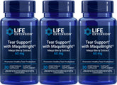 Life Extension frontal con tres frascos del suplemento para confort ocular, aporta continuidad