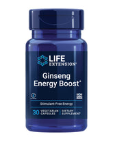Life Extension envase frontal del ginseng para energía y estrés