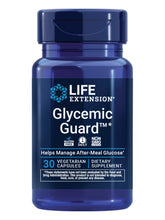 Life Extension envase frontal mostrando Glycemic Guard y beneficios claros