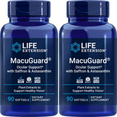 Life Extension MacuGuard vista frontal del envase mostrando confianza y calidad