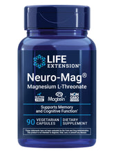Life Extension envase frontal mostrando Neuro‑Mag para memoria