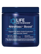 Life Extension frasco frontal del producto mostrando la marca y beneficio de apoyo vascular