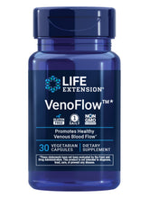 Life Extension envase frontal de VenoFlow mostrando beneficios circulatorios