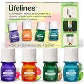 Lifelines packaging frontal mostrando 4 recargas, facilita elección rápida