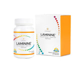 Lifepharm Laminine vista frontal botella y etiqueta clara beneficio nutricional