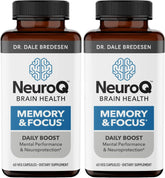 LifeSeasons NeuroQ vista frontal del envase mostrando etiquetas y tamaño del frasco