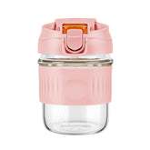 LifmPlay botella frontal de vidrio borosilicato, diseño elegante y sin plástico