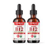 LIQUIDHEALTH frasco frontal de B12 líquido mostrando diseño y dosis