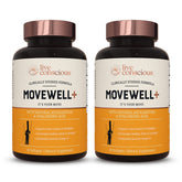 Live Conscious botella frontal MoveWell Plus mostrando la presentación y beneficios