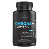 Livingood Daily frente del empaque mostrando beneficios y softgels