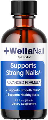 LIVORKA WellaNail Drops frasco frontal mostrando etiqueta clara y beneficios