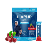 LivPur frente del paquete Cool Cherry muestra diseño y beneficios rápidos