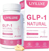 LIYILUXE envase frontal mostrando fórmula GLP-1 y beneficios claros
