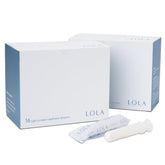 LOLA empaque frontal mostrando 32 tampones y beneficios claros