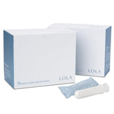 LOLA empaque frontal mostrando 32 unidades, almacenamiento práctico