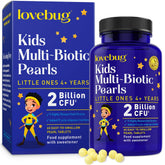 LOVEBUG envase frontal mostrando 60 perlas y beneficios claros