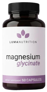 Luma Nutrition frasco delante mostrando etiqueta y beneficio de pureza
