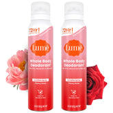 Lume frasco frontal Peony Rose mostrando el envase y fragancia ligera