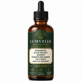 LUMVELLE frente del envase mostrando botella y sabor frutos rojos, fácil de usar