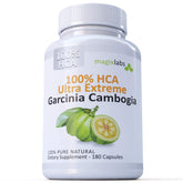 MagixLabs frasco frontal mostrando etiqueta clara y pureza HCA