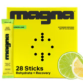 MAGNA empaque frontal Lemon Lime mostrando porciones y beneficios