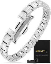 MagnetRX pulsera EllipseMAX frente en caja regalo, elegante y lista para regalar