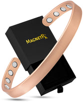 MagnetRX pulsera frontal mostrando diseño elegante y acabado cepillado