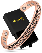 MagnetRX pulsera frontal mostrando diseño elegante y cobre puro