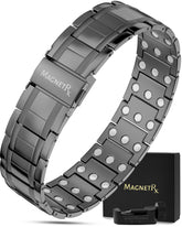 MagnetRX pulsera frontal gunmetal, diseño elegante y resistente
