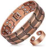 Mahnco pulsera frontal mostrando acabado y brillo duradero