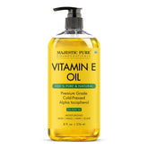 Majestic Pure botella frontal mostrando etiqueta y volumen 8 oz