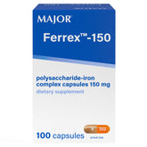 MAJOR Ferrex-150 vista frontal del envase mostrando claridad y confianza