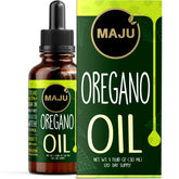 Maju Superfoods frasco frontal mostrando etiqueta clara y beneficios visibles