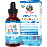 MaryRuth's envase frontal mostrando zinc líquido y beneficios claros