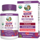 MARYRUTH'S frasco delantero mostrando 60 gominolas y sello USDA Organic