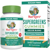 MaryRuth's empaque frontal mostrando gomitas veganas y beneficios claros