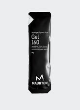 Maurten gel 160 frente del empaque que muestra 40 g carbohidratos y beneficio de alta energía