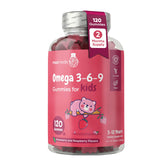 maxmedix frasco frontal mostrando 120 gomitas veganas, fácil dosificación