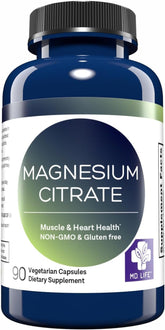 MD. Life botella frontal mostrando diseño y aporte de 250 mg