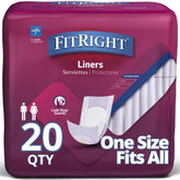Medline FitRight Restore empaque frontal que muestra conteo y tamaño, confianza inmediata