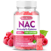 MEENCCD frasco frontal con gominolas NAC, presentación clara y atractiva
