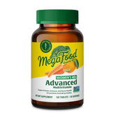 MegaFood frasco frontal mostrando diseño y beneficios claros