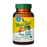 MegaFood multivitamin frontal del envase que muestra presentación y beneficio diario