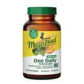 MegaFood frasco frontal mostrando etiqueta clara y beneficios